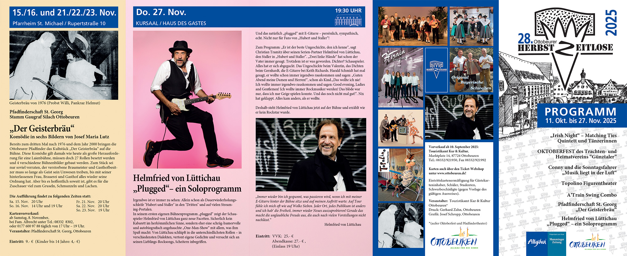 Flyer Herbstzeitlose Ottobeuren 2025